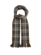 Matchesfashion.com Margaret Howell - Checked Wool Scarf - Mens - Grey