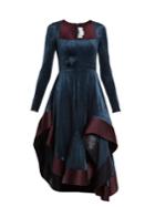 Esteban Cortázar Square-neck Stretch-velvet Dress