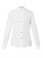 Alexander Mcqueen Crystal-button Cotton Shirt