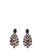 Matchesfashion.com Aurlie Bidermann - Cherokee Lapis & Gold-plated Drop Earrings - Womens - Blue Gold