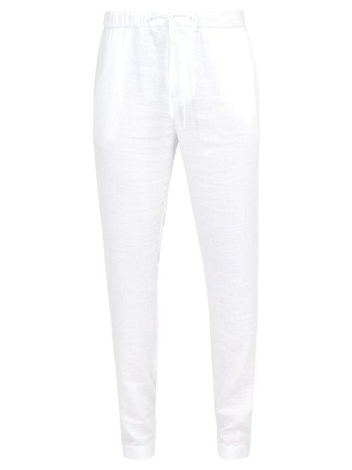 Matchesfashion.com Frescobol Carioca - Sport Linen Chino Trousers - Mens - White