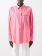 Frame - The Oversized Organic-cotton Shirt - Womens - Pink