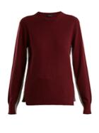 Joseph Morgon Contrast-panel Cashmere Sweater