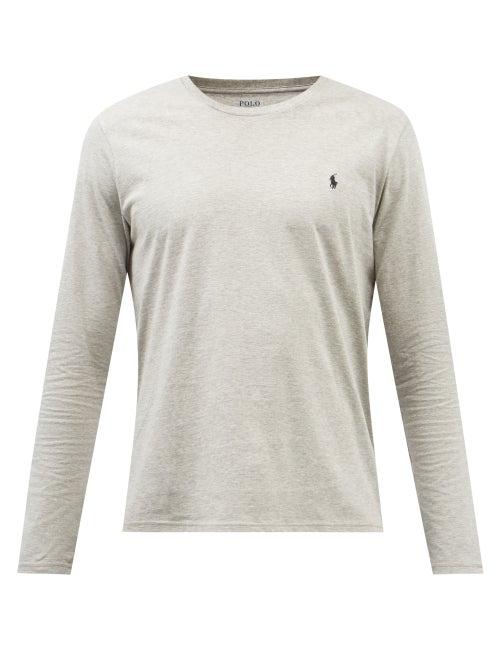 Polo Ralph Lauren - Logo-embroidered Cotton Pyjama Top - Mens - Grey