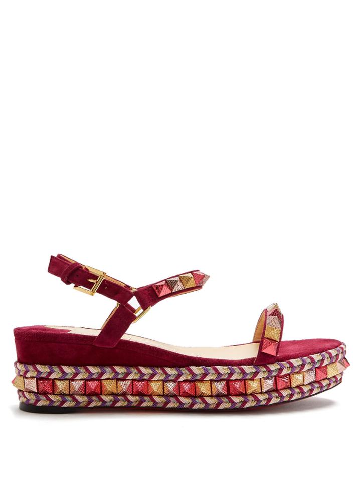 Christian Louboutin Pyraclou 60 Flatform Espadrilles