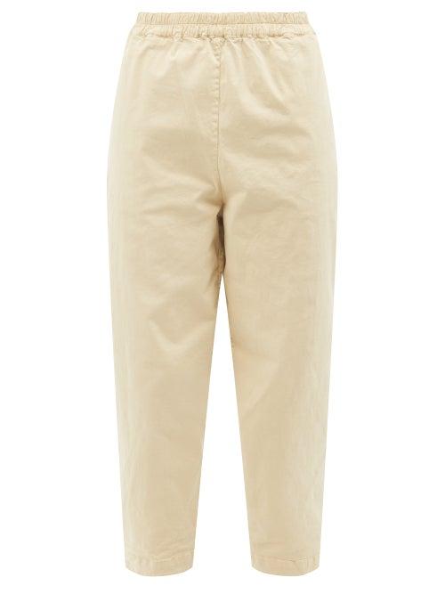 Toogood - The Acrobat Cropped Organic Cotton-blend Trousers - Mens - White