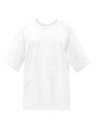 Matchesfashion.com Eskandar - Oversized Pima Cotton-jersey T-shirt - Womens - White