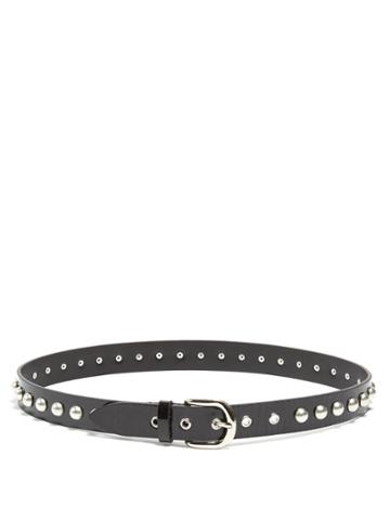 Isabel Marant Zoa Studded Patent-leather Belt