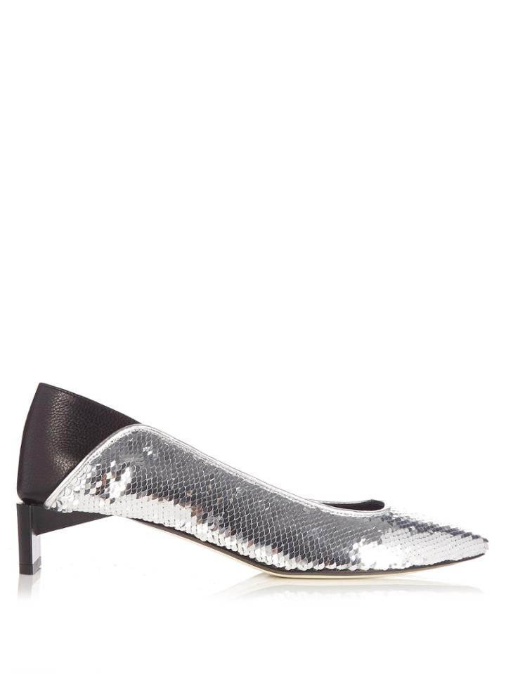 Loewe Sequin Slipper Shoes