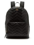 Matchesfashion.com Gucci - Marmont Leather Backpack - Mens - Black