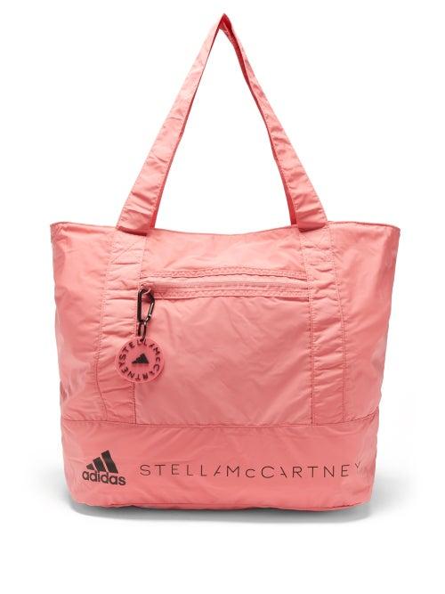 Adidas By Stella Mccartney - Asmc Recycled Fibre-blend Tote Bag - Womens - Pink Multi