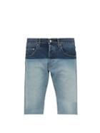 Matchesfashion.com Vetements - Panelled Denim Shorts - Mens - Blue