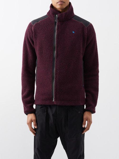 Klttermusen - Skoll Zipped Recycled Wool-blend Fleece Jacket - Mens - Red