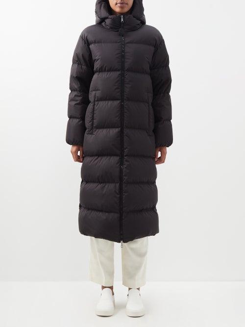 Moncler - Catchet Recycled-nylon Hooded Down Coat - Womens - Black