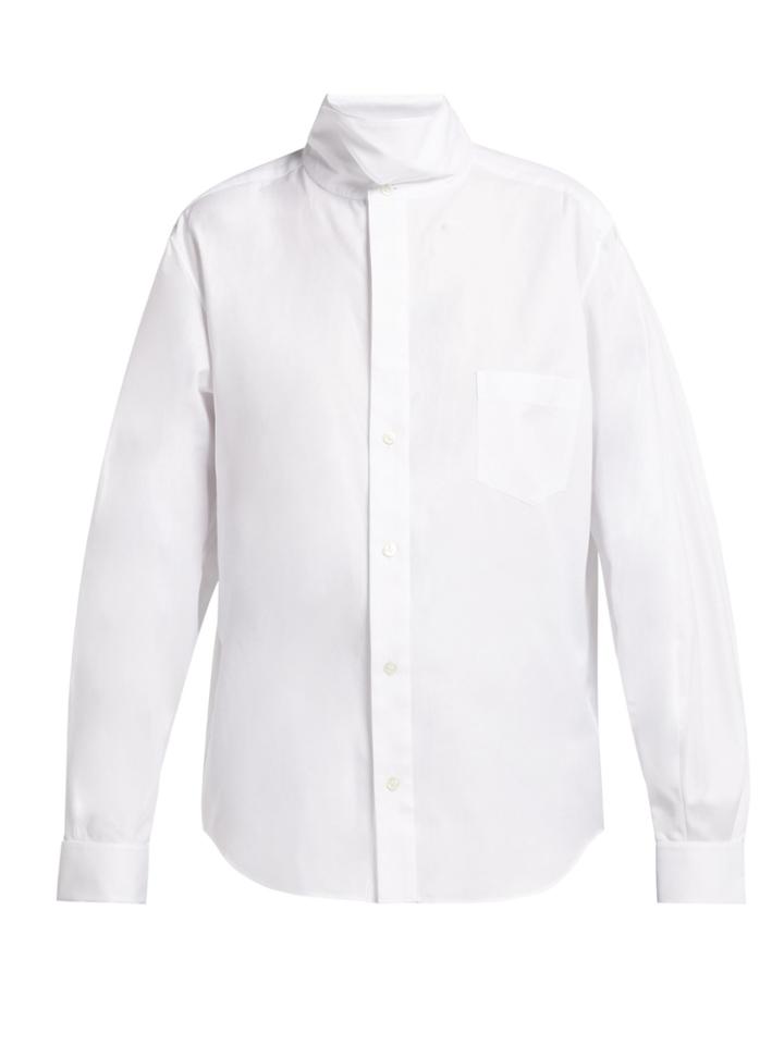 Toga Stand-collar Cotton Shirt