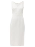 Matchesfashion.com Dolce & Gabbana - Panelled Cady Crepe Pencil Dress - Womens - Ivory