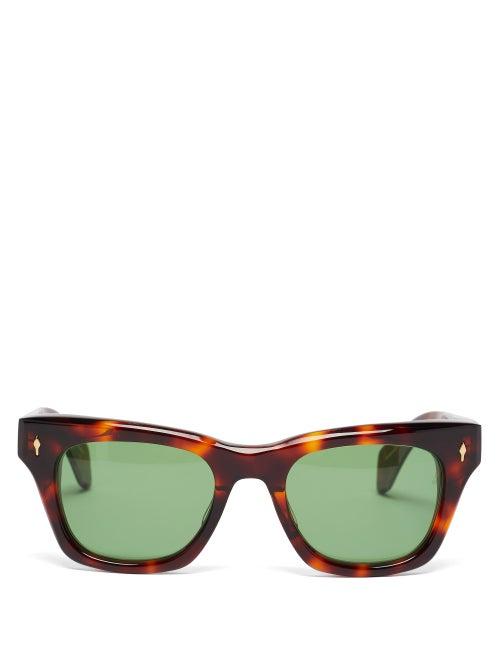 Matchesfashion.com Jacques Marie Mage - Dealan Tortoiseshell-effect Acetate Sunglasses - Mens - Tortoiseshell