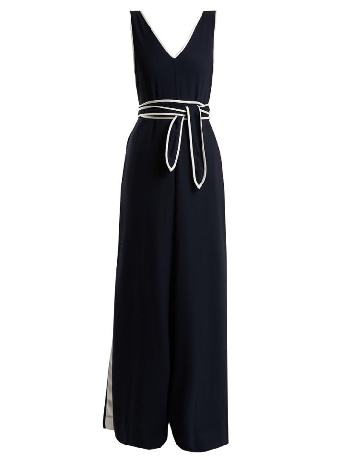 Diane Von Furstenberg Alexander Wide-leg Belted Jumpsuit