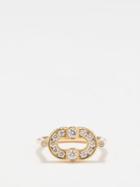 Viltier - Magnetic Diamond & 18kt Gold Ring - Womens - Yellow Gold