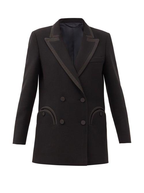 Matchesfashion.com Blaz Milano - Resolute Double-breasted Wool-twill Blazer - Womens - Black