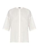 The Row Shelly Cotton-poplin Blouse