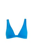 Matchesfashion.com Rochelle Sara - The Enga Triangle Bikini Top - Womens - Light Blue