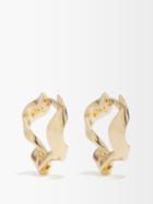 Otiumberg - Ribbon Small 14kt Gold-vermeil Hoop Earrings - Womens - Yellow Gold
