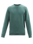 Sunspel - Crew-neck Loopback Cotton-jersey Sweatshirt - Mens - Green