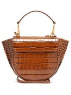 Matchesfashion.com Wandler - Hortensia Mini Crocodile Effect Leather Bag - Womens - Tan