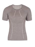 Matchesfashion.com Falke Ess - Thermal Wool Blend Performance T Shirt - Mens - Grey