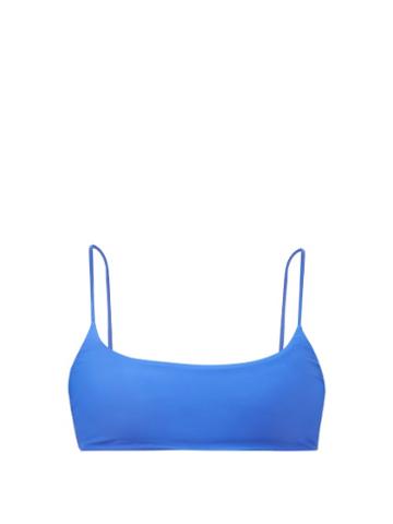 Jade Swim - Muse Scoop-neck Bikini Top - Womens - Royal Blue