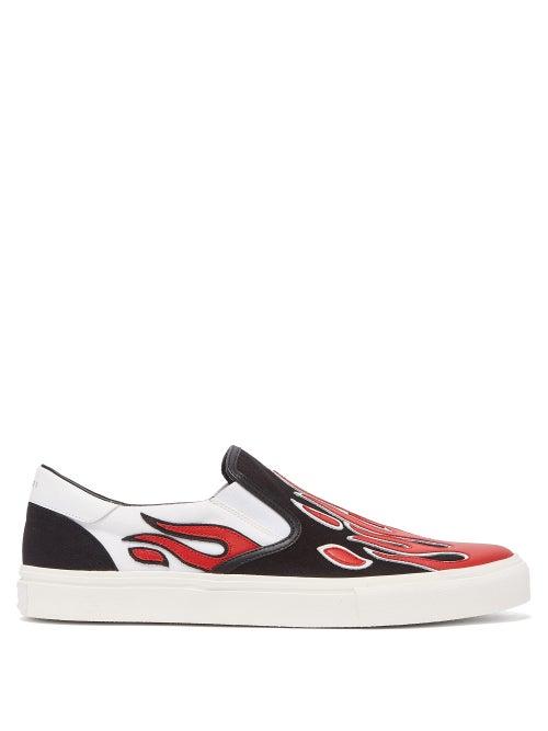 Matchesfashion.com Amiri - Flame Slip-on Trainers - Mens - Red Multi