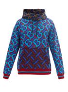 Matchesfashion.com Burberry - Manslow Tb-print Cotton-jersey Hooded Sweatshirt - Mens - Multi