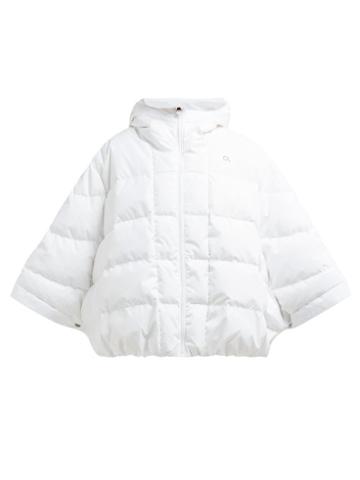 Matchesfashion.com Calvin Klein Performance - Hooded Quilted Down Poncho - Womens - White
