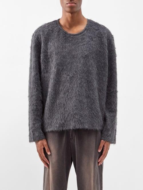 Our Legacy - Double Lock Textured Sweater - Mens - Dark Grey
