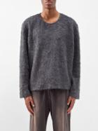 Our Legacy - Double Lock Textured Sweater - Mens - Dark Grey