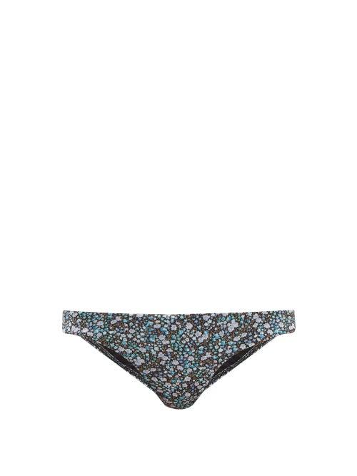 Matchesfashion.com Matteau - The Classic Floral Print Bikini Briefs - Womens - Blue Print