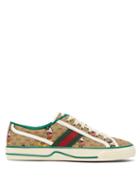 Matchesfashion.com Gucci - Mickey Mouse Canvas Trainers - Mens - Brown Multi