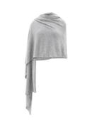 Lisa Yang - Paris Asymmetric Cashmere Shawl - Womens - Grey