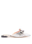 Rochas Point-toe Sequin Slipper Shoes