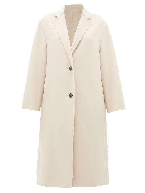 Matchesfashion.com Joseph - Newman Single-breasted Wool-blend Coat - Womens - Light Pink