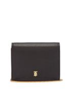 Matchesfashion.com Burberry - Jade Tb Grained-leather Wallet - Womens - Black