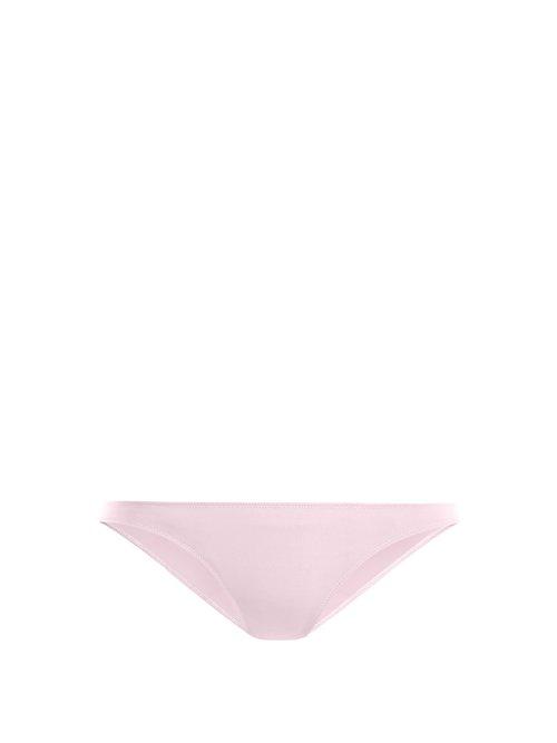 Matchesfashion.com Rochelle Sara - The Mercer Bikini Briefs - Womens - Light Pink