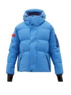 Matchesfashion.com Moncler Grenoble - Taku Hooded Quilted Down Ski Jacket - Mens - Light Blue