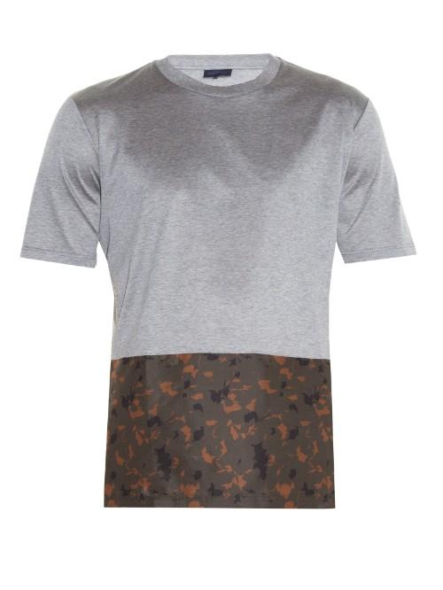 Lanvin Contrast-panel Crew-neck T-shirt
