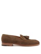 John Lobb - Edmond Suede Loafers - Mens - Khaki