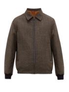 Matchesfashion.com Barena Venezia - Olivio Houndstooth Cotton Blouson Jacket - Mens - Multi