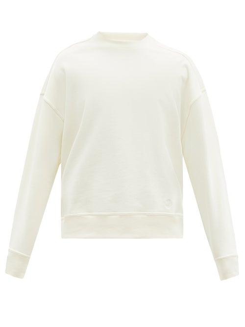 Matchesfashion.com Jil Sander - Dropped-shoulder Cotton-terry Sweatshirt - Mens - Cream