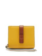 Matchesfashion.com Loewe - Anagram-logo Grained-leather Wallet - Womens - Yellow Multi