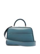 Matchesfashion.com Valextra - Serie S Medium Smooth Leather Shoulder Bag - Womens - Blue
